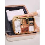 Lightweight Waterproof 2 Layer Travel Toiletry Bag Clear Makeup Bag With Zipper