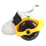 YOBANG yellow Jetts Heel Wheels Light-Up Heel Skates with two wheels for kids girls for sale
