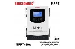 China Anticorrosive 230VDC 80A MPPT Solar Charge Controller Discharging Protection supplier