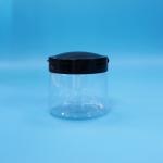Food Grade Transparent Small Round Plastic Food Storage Jar Plastic Screw Top Lid for sale