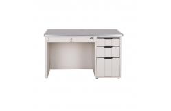 China Customized High Modern Design Stainless Steel Office Desk Metal Top supplier