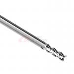 4mm 1/8 1/16 Aluminum End Mill 45 Degree 3 Flutes Polished Solid Carbide for sale