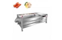 China 1.1KW Fruit Vegetable Processing Machine Potato Washing And Peeling Machine supplier