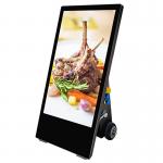 Outdoor Movable Digital Display Totem Advertising Signage Waterproof IP65 Super Thin for sale
