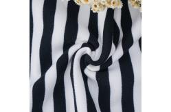 China 100 Cotton Interlock Fabric Breathable Striped Soft Rib Material For French Terry supplier