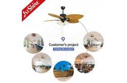 China Silent Motor Remote Control Classic Ceiling Fans With Light Five Blades supplier