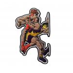 Custom Chenille Embroidery Patch Cartoon Figure Logo Sew On Appliques for sale