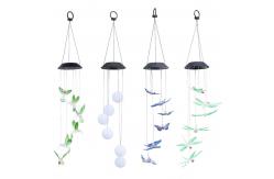 China Solar Changing Color Hummingbird Wind Chime supplier