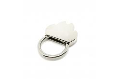 China High-Performance Metal Keychain Holder with Durable Siliver Finish supplier