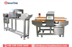 China Auto Industrial Metal Detector Conveyor Sound / Light Alarm Food Processing Inspection supplier