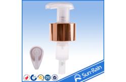 China plastic lotion pump soap dispenser with metal collar supplier