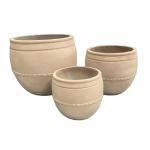 Customizable GRC Planter Pots Keep 5-6 Years Outdoor Frost Resistant Textured Surface for sale