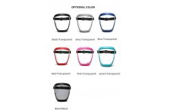 China Full Face Integrated HD PC Plastic Face Shield For Cycling Isolation 200g supplier