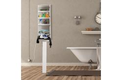 China MDF Wood Wall Hung Mirror Cabinet Folding Build In Ironing Boards Inside supplier