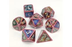 China Odorless Sturdy Metal Polyhedral Dice Set , Wear Resistant Metal Mini Dice supplier