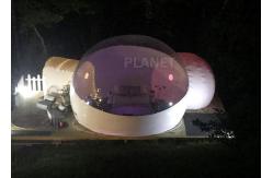 China Advertising Inflatable Bubble Ball Two Tunnel , Giant Bubble Tent House supplier
