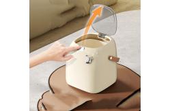 China Newly Designed Desktop Cute Snack Container Plastic Trash Can Waste Bin with Lid supplier