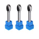 6mm Type E Se Shape Tungsten Carbide Burr Long 1/4 Inch Shank Edge Rotary File for sale
