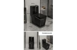 China Glossy Glaze 1 Piece Luxury Commode Toilet Mix Pit Spacing 220mm supplier