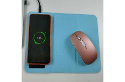 China PU Leather Wireless Charging Mouse Pad Foldable Multifunctional supplier