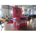 Pink Inflatable Airtight princess the chair on sale sealed inflatable decoration for sale