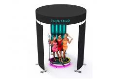 China Economic Led Backdrop Screen Party Movable 360 Photo Booth Enclosure supplier