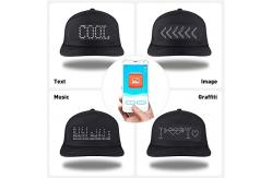 China Bluetooth LED Message Cap Programmable White Light Adjustbale supplier