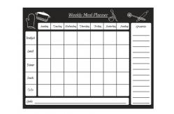 China Dry Erase Magnetic Weekly Meal Planner Calendar For Fridge supplier