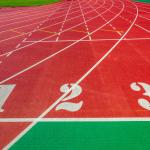 Professional 13mm Thickness Sandwich Synthetic Rubber Running Track Cement for sale