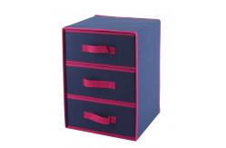 China 3 Layer Folding Storage Drawers Built In Fabric Plate supplier