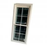Single Double Glaze 30x48 UPVC PVC Single Hung Vinyl Window for sale