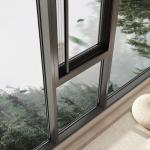 Heat Insulation Inward Opening Window , Horizontal Opening Aluminium Fold Window