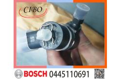 China 0445110691 Engine Parts Diesel Fuel Injector For FOTON Bosch 4JB1 supplier