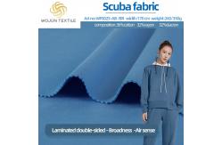 China Two Sided Scuba Knitting Fabric , Solid Breathable 100 Cotton Terry Fabric supplier