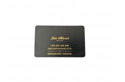 China Deep Etching Logo Metal Membership Card With Debossed Texture supplier