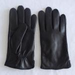 Elastic Wool Lined Deerskin Mens Soft Leather Gloves for sale