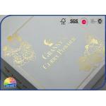 Cardboard Paper Present Box With Cutomize Hot Gold Stamping Lid