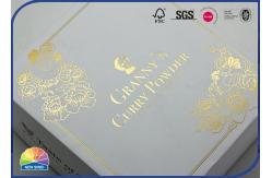 China Cardboard Paper Present Box With Cutomize Hot Gold Stamping Lid supplier