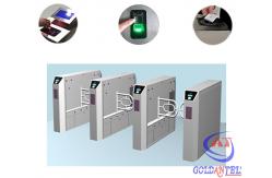 China Stainless Steel Customizable Special Logo Bidirectional Swing Barrier Gate / Automatic Turnstile supplier
