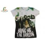 Various Color Combed Cotton T Shirts , Customized Tee Shirts Screen Printing for sale