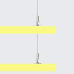 Easy to attach chandelier acoustic panel wire kit suspension system sound deadening material