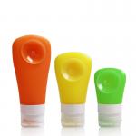 Colorful 60ML Portable Silicone Refill Bottles With Sucker for sale