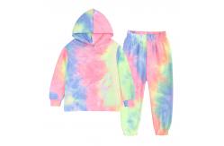 China Jogging Spring Children'S Clothing Tie Dye Two Piece Jogger Set supplier