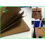 Sewable Tear - Resistant Washable Kraft Paper Fabric In Roll Making Bags Wallets for sale