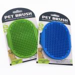 Pet TPR Bath Brush Dog Wet And Dry Bath Massage Brush Cat Cleaning Shampoo Glove for sale