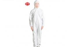 China Breathable Elastic Cuffs 30gsm Disposable Protective Coveralls,disposable protective suits supplier