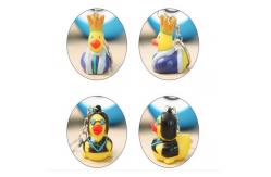 China Customized Mini Rubber Animal Keychains Monster Duck For Bag BPA Free Vinyl supplier