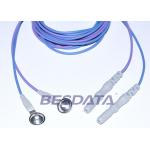 Din 1.5 Colorful TPU EEG cup electrodes with AgCl Plated Cup ,1.5m Brain Wires for sale