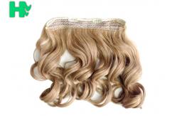 China Heat Friendly Natural Curly Hair Wigs Double Weft Clip In Hair Extensions supplier