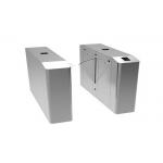 Electrical Retractable Flap Barrier Gate , Supermarket / Subway Turnstile for sale